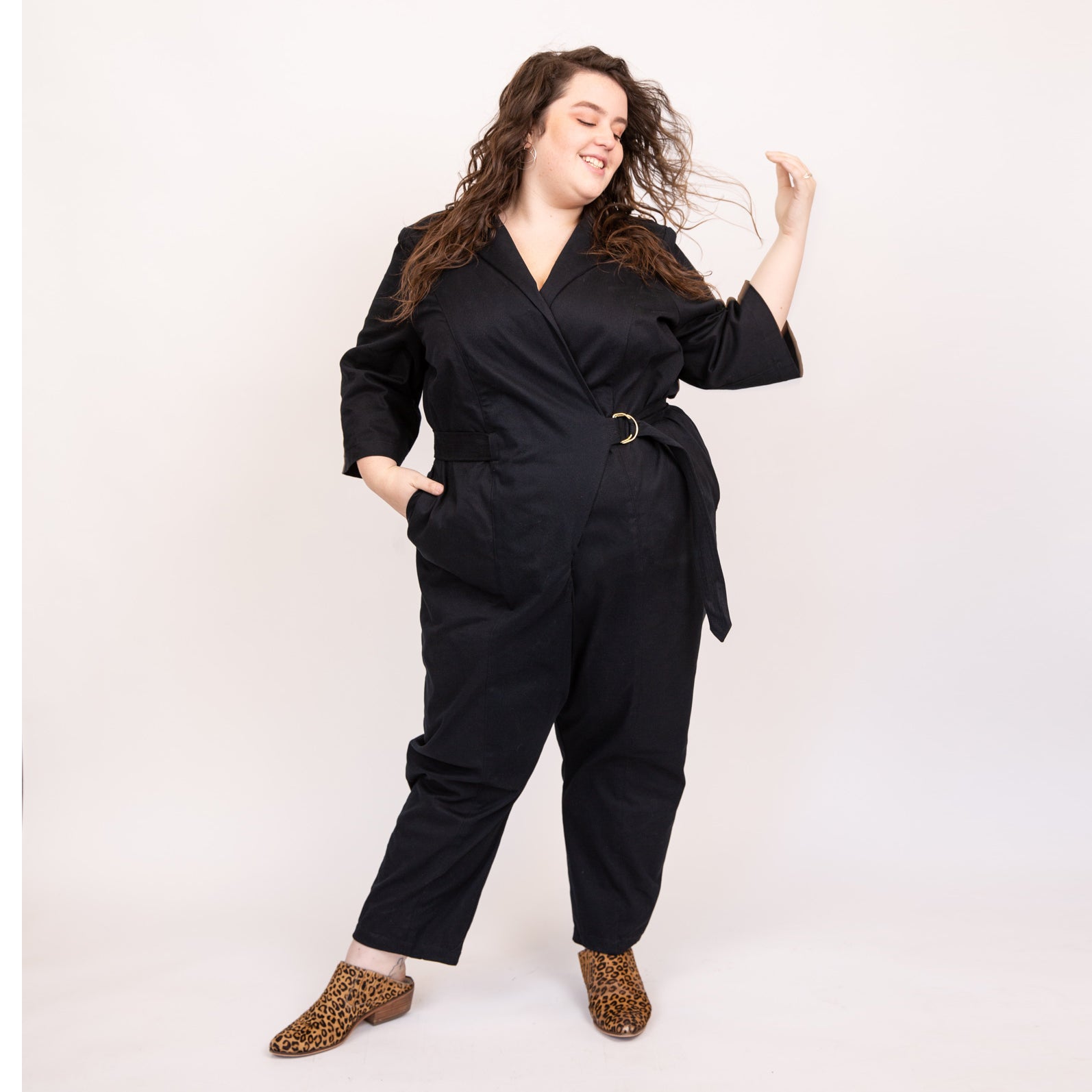 The Rosie Jumpsuit Wrap Style Boiler Suit Alice Alexander 