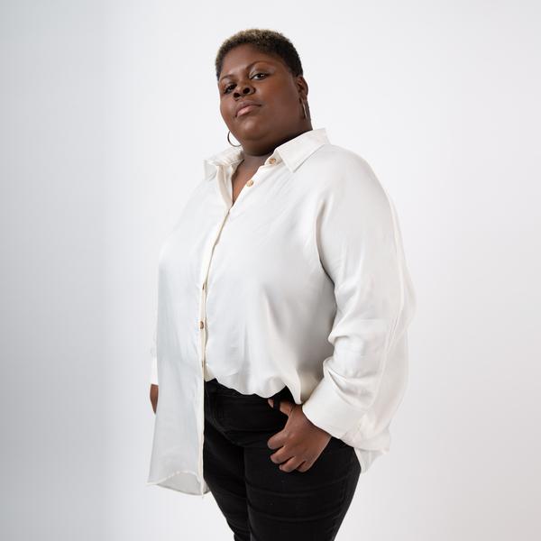 The Catherine "Big Shirt" in Cupro