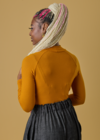 Barry Mock Neck Top - Gold