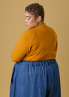 Barry Mock Neck Top - Gold
