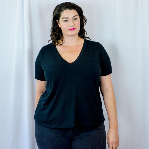 The Mia Deep V-Neck T-Shirt