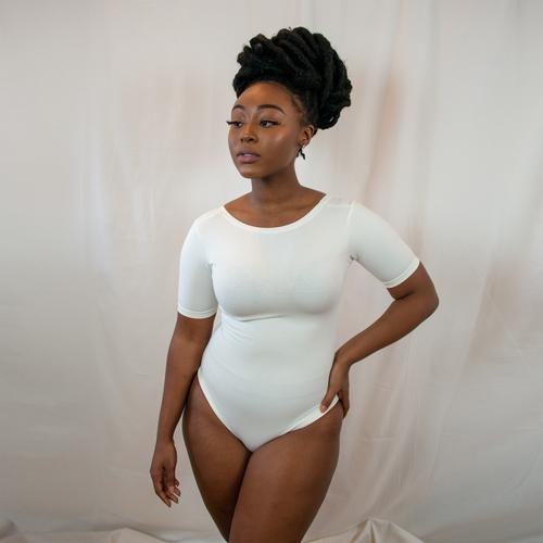 The Misty Bodysuit in Ivory