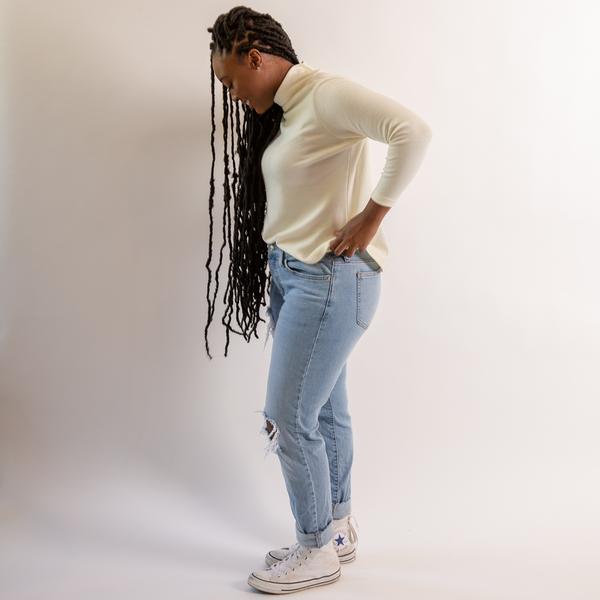 The Barry Mock Neck Wool Top