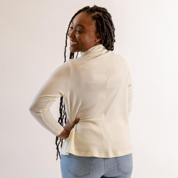 The Barry Mock Neck Wool Top