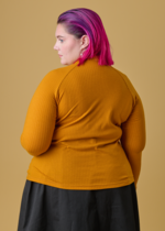 Barry Mock Neck Top - Gold