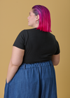 Mia T-Shirt - Black Crew Neck | FR