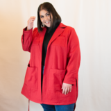 The Bessie Adventure Jacket in Chili Red