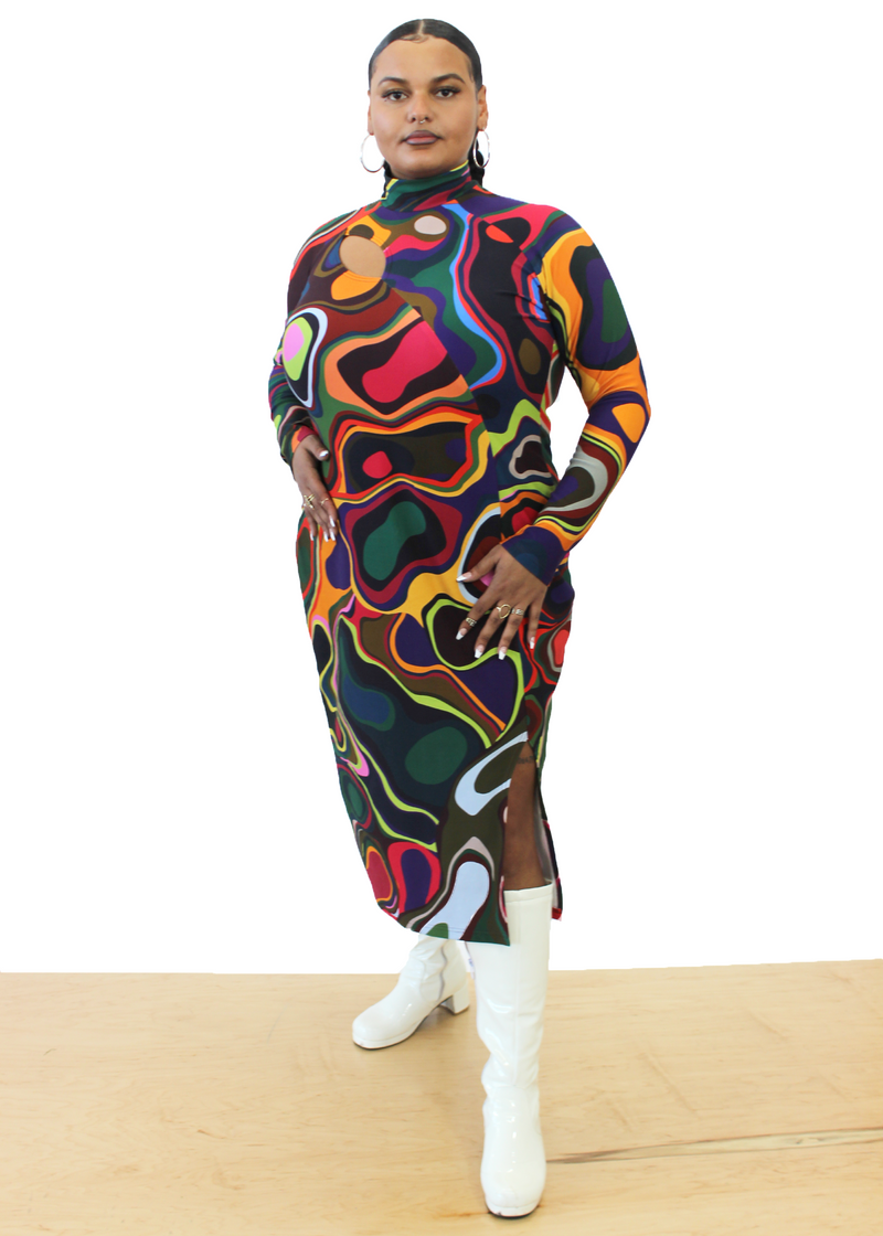 Ursula Dress in Lava Party | PRE-ORDER