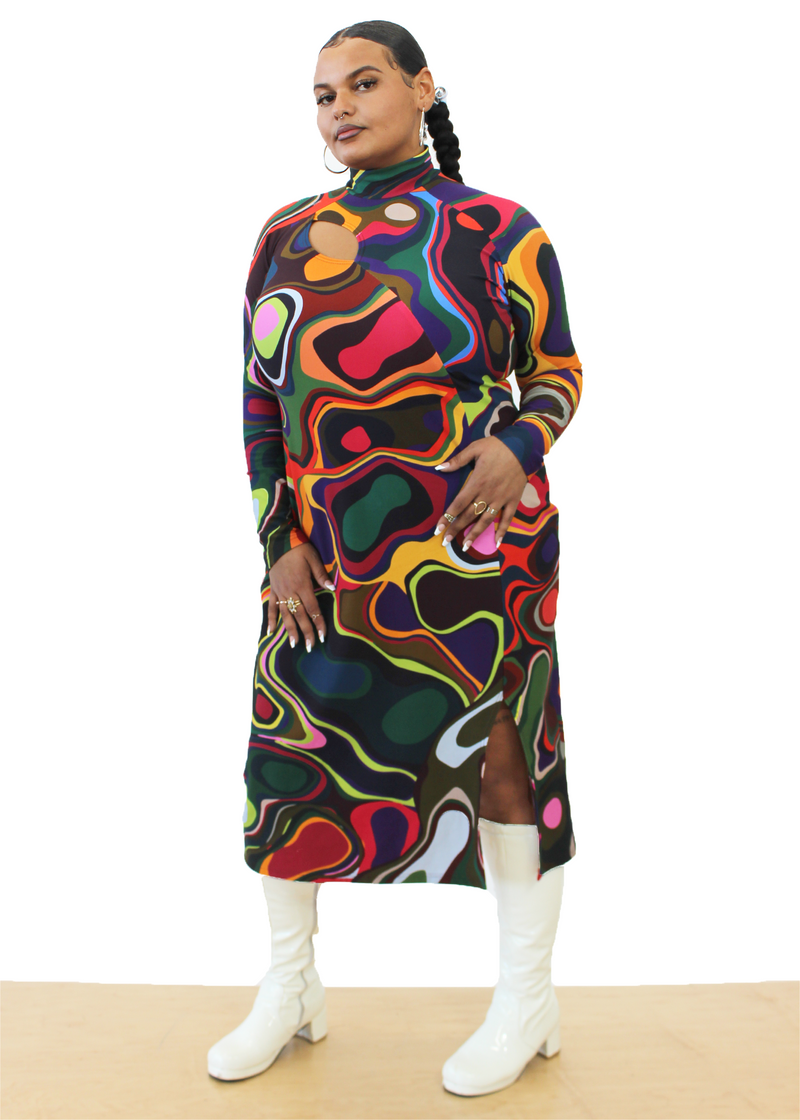 Ursula Dress in Lava Party | PRE-ORDER