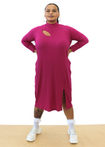 Ursula Dress in Fuchsia Wool Blend | PRE-ORDER