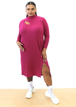 Ursula Dress in Fuchsia Wool Blend | PRE-ORDER