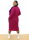 Ursula Dress in Fuchsia Wool Blend | PRE-ORDER