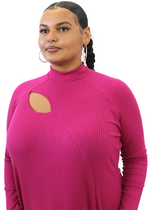 Ursula Dress in Fuchsia Wool Blend | PRE-ORDER