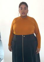 Barry Mock Neck Top - Gold